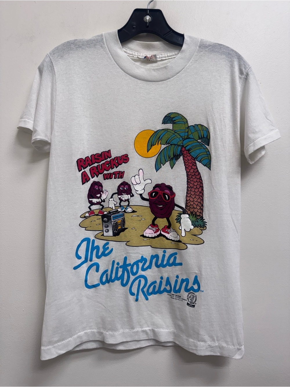 Sun Sportswear Graphic California Raisins Single Stitch Tee Made in USA Unisex